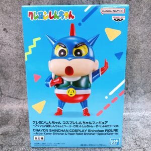 Banpresto – Crayon Shin Chan Cosplay Shin Chan Action Kamen Shin Chan Paper Robot Shin Chan Special Color Ver.